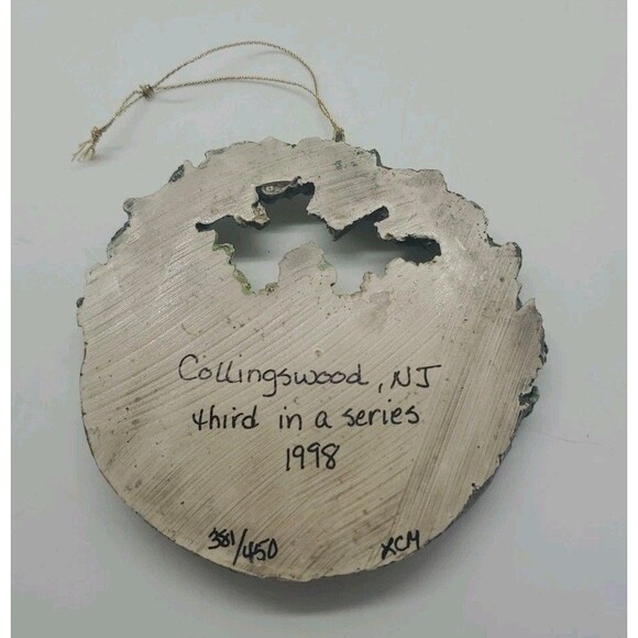 Hestia Knigt Park Christmas Ornament Collingswood NJ USA 1998 Vintage Hanging - Picture 6 of 16